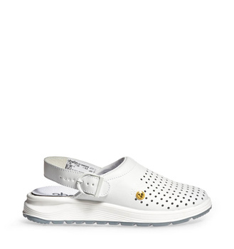 Klapki RUBBER 2.0 300 Abeba Białe OB ESD