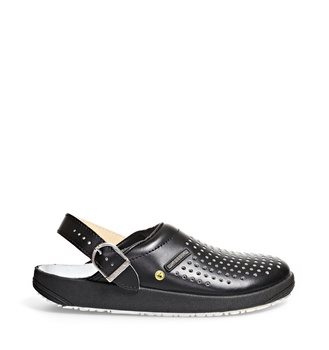 Klapki Medyczne RUBBER 310 Abeba Czarne OB ESD