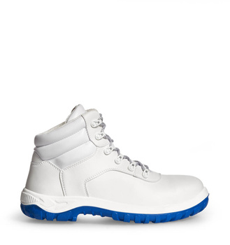 Trzewiki Ochronne BASIC 364 Abeba Białe Niebieska Podeszwa O2